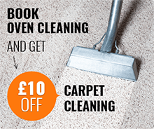 Book Oven Cleaning and Get £10 Off Carpet Cleaning